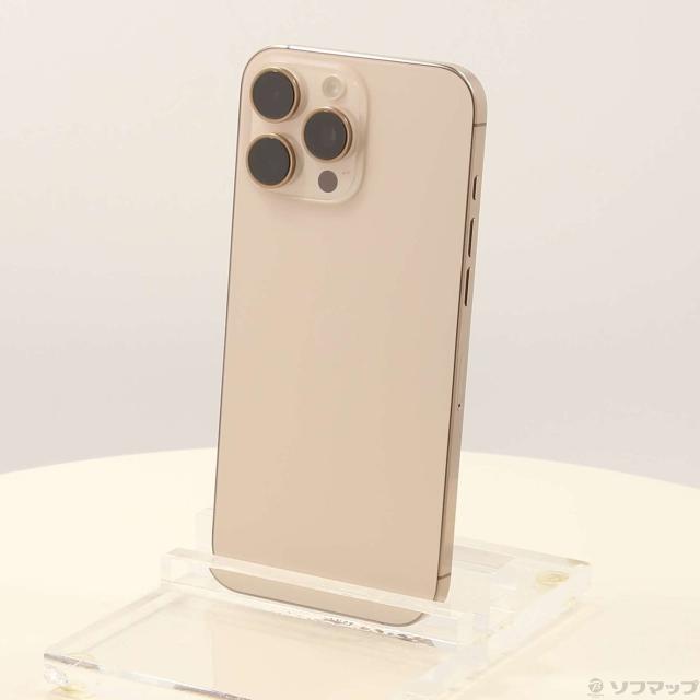 (中古)Apple iPhone16 Pro Max 256GB デザートチタニウム MYWJ3J/A SIMフリー(377-ud)