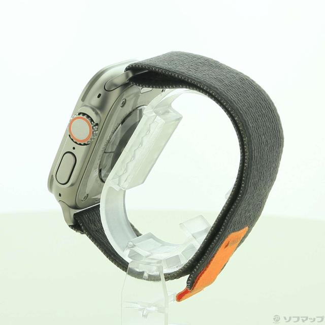 (中古)Apple Apple Watch Ultra GPS + Cellular 49mm チタニウムケース ブラック/グレイトレイルループ(377-ud)_1