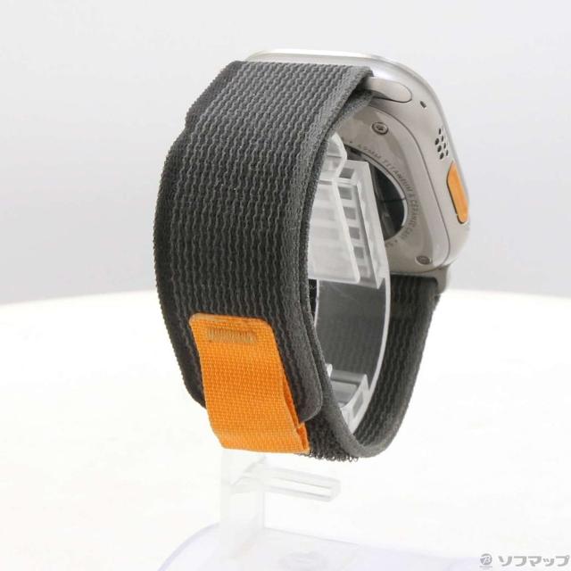 (中古)Apple Apple Watch Ultra GPS + Cellular 49mm チタニウムケース ブラック/グレイトレイルループ(344-ud)_2