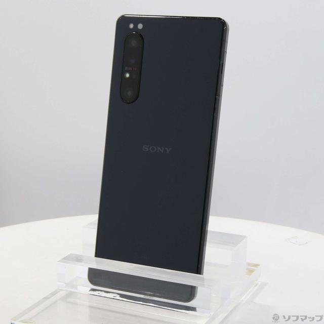 (中古)SONY Xperia 1 II 128GB ブラック AUXP1II auロック解除SIMフリー(348-ud)