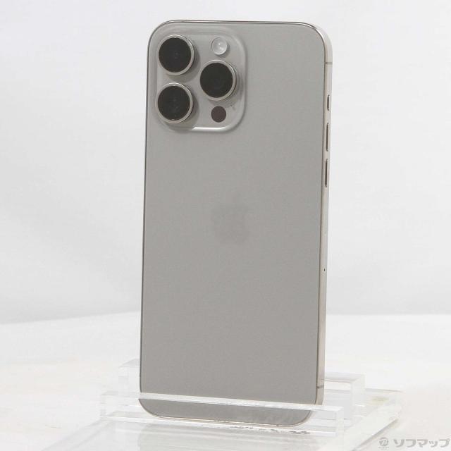 (中古)Apple iPhone15 Pro Max 256GB ナチュラルチタニウム MU6R3J/A SIMフリー(269-ud)