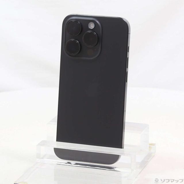中古品〕 iPhone15 Pro 128GB ブラックチタニウム FTU73J／A SIMフリー