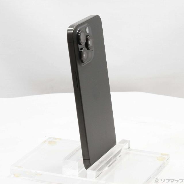 (中古)Apple iPhone15 Pro Max 256GB ブラックチタニウム MU6P3J/A SIMフリー(377-ud)