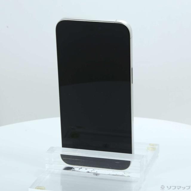 (中古)Apple iPhone15 Pro Max 256GB ホワイトチタニウム MU6Q3J/A SIMフリー(196-ud)