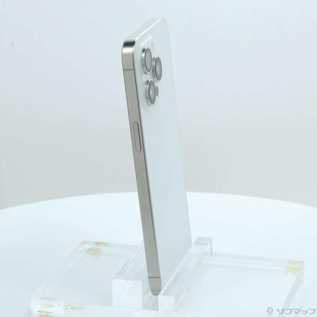 (中古)Apple iPhone15 Pro Max 256GB ホワイトチタニウム MU6Q3J/A SIMフリー(196-ud)