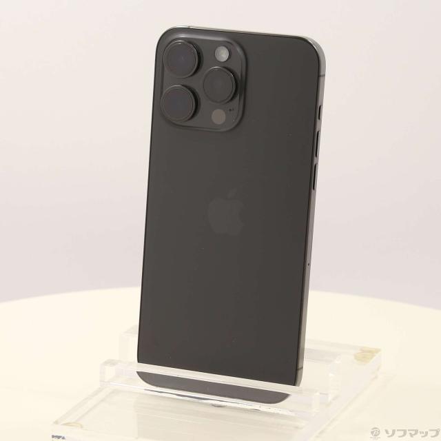 (中古)Apple iPhone15 Pro Max 256GB ブラックチタニウム MU6P3J/A SIMフリー(348-ud)