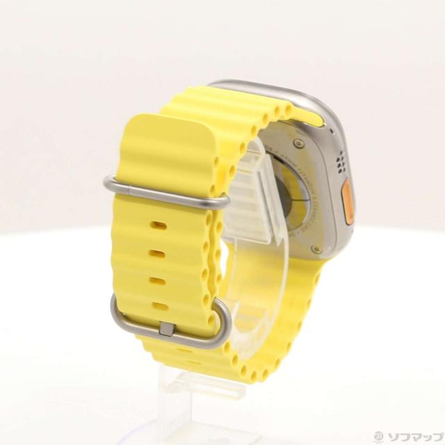 (中古)Apple Apple Watch Ultra GPS + Cellular 49mm チタニウムケース イエローオーシャンバンド(348-ud)_2