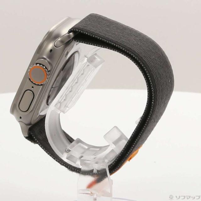 (中古)Apple Apple Watch Ultra GPS + Cellular 49mm チタニウムケース ブラック/グレイトレイルループ(344-ud)_1