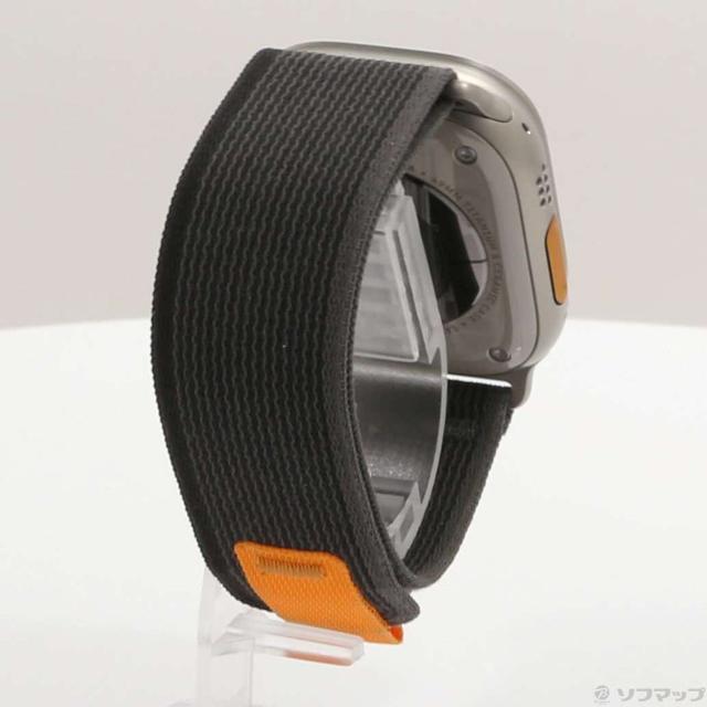 (中古)Apple Apple Watch Ultra GPS + Cellular 49mm チタニウムケース ブラック/グレイトレイルループ(344-ud)_2