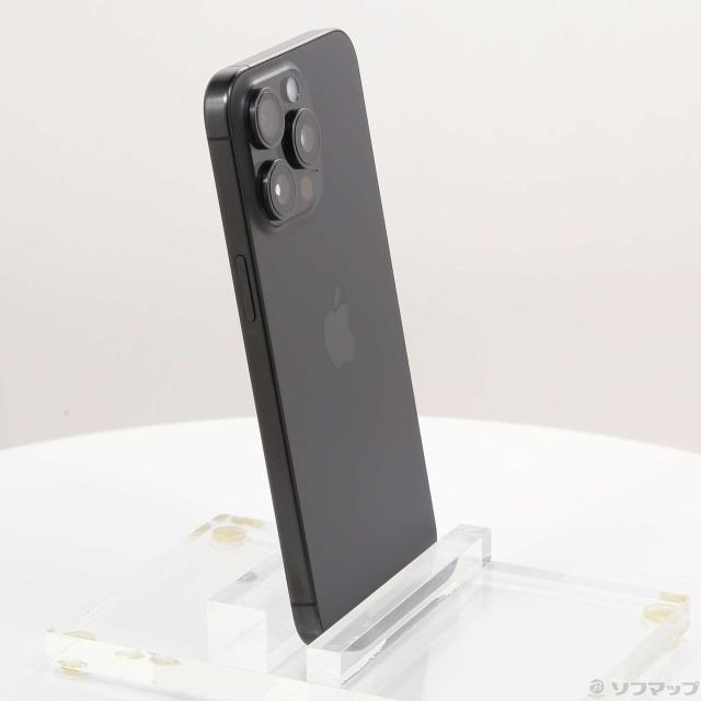 (中古)Apple iPhone15 Pro Max 256GB ブラックチタニウム MU6P3J/A SIMフリー(251-ud)