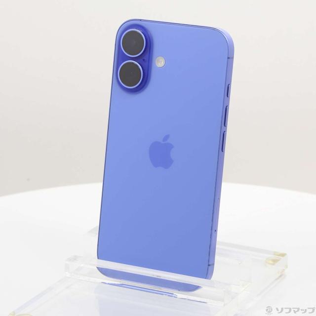 (中古)Apple iPhone16 256GB ウルトラマリン MYE03J/A SIMフリー(295-ud)
