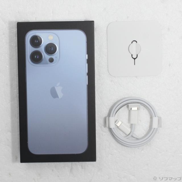 中古)Apple iPhone13 Pro 256GB シエラブルー MLUU3J/A SIMフリー(262-ud)