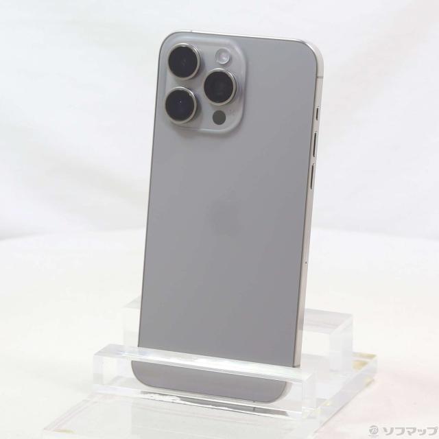 (中古)Apple iPhone15 Pro Max 256GB ナチュラルチタニウム MU6R3J/A SIMフリー(305-ud)