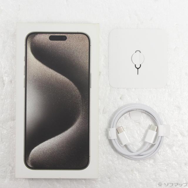 (中古)Apple iPhone15 Pro Max 256GB ナチュラルチタニウム MU6R3J/A SIMフリー(305-ud)