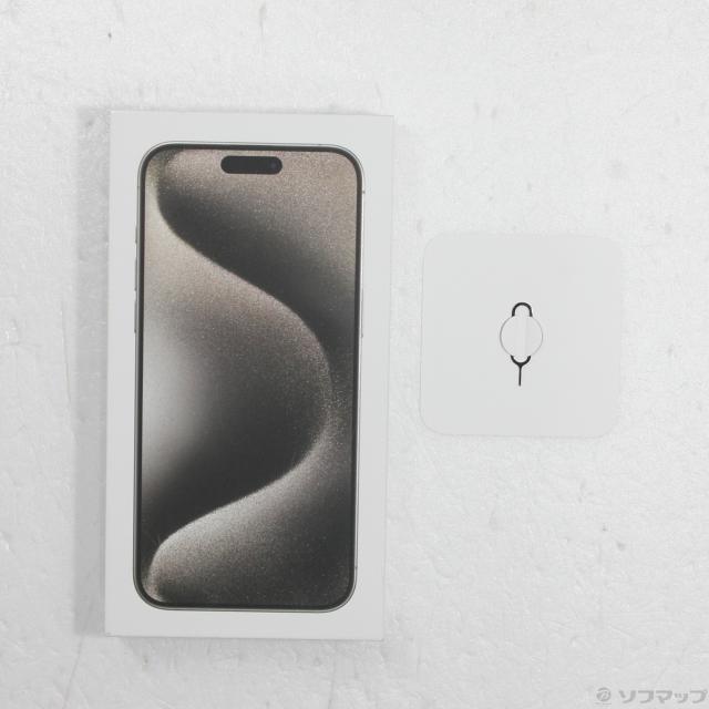 (中古)Apple iPhone15 Pro Max 256GB ナチュラルチタニウム MU6R3J/A SIMフリー(377-ud)
