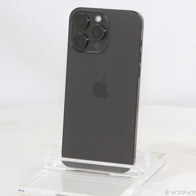 (中古)Apple iPhone15 Pro Max 256GB ブラックチタニウム MU6P3J/A SIMフリー(349-ud)