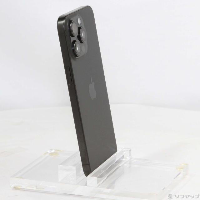 (中古)Apple iPhone15 Pro Max 256GB ブラックチタニウム MU6P3J/A SIMフリー(349-ud)