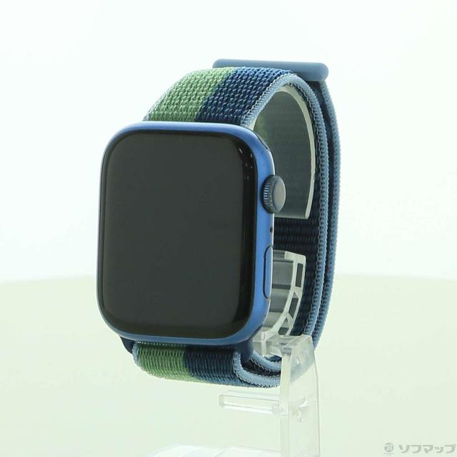 中古)Apple Apple Watch Series 7 GPS 45mm ブルーアルミニウムケース 