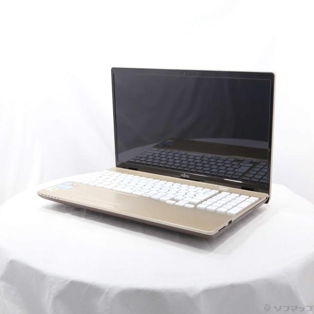 (中古)FUJITSU 格安安心パソコン LIFEBOOK AH45/B3 FMVA45B3G シャンパンゴールド (Windows 10)(377-ud)