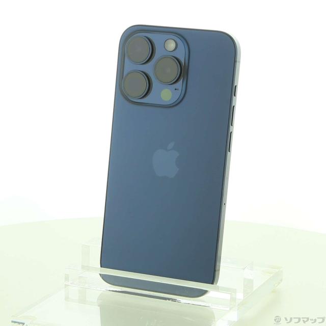 (中古)Apple iPhone15 Pro 512GB ブルーチタニウム MTUL3J/A SIMフリー(269-ud)