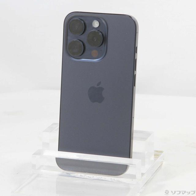 (中古)Apple iPhone15 Pro 256GB ブルーチタニウム MTUG3J/A SIMフリー(371-ud)