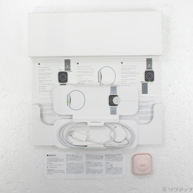 (中古)Apple Apple Watch Series 9 GPS 41mm ピンクアルミニウムケース ゲームロイヤル/オレンジNikeスポーツループ(377-ud)