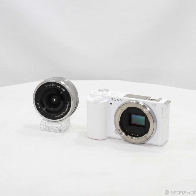 (中古)SONY VLOGCAM ZV-E10L パワーズームレンズキット ホワイト(251-ud)