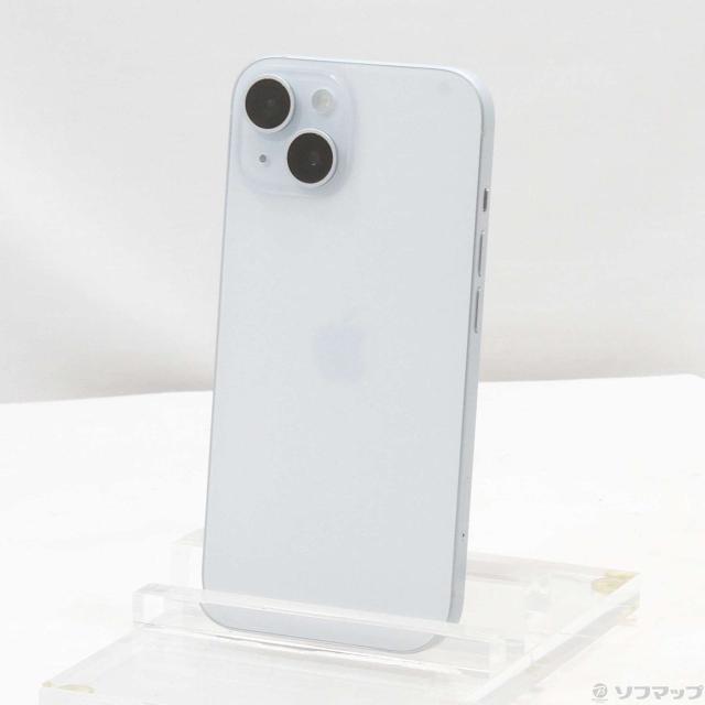 (中古)Apple iPhone15 256GB ブルー MTMR3J/A SIMフリー(305-ud)