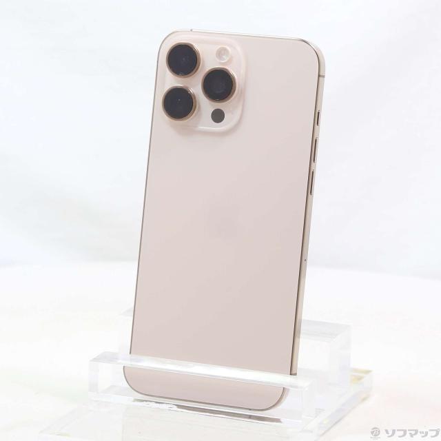 (中古)Apple iPhone16 Pro Max 256GB デザートチタニウム MYWJ3J/A SIMフリー(276-ud)