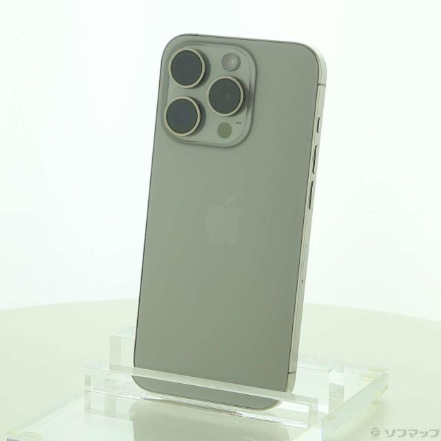 (中古)Apple iPhone15 Pro 256GB ナチュラルチタニウム MTUF3J/A SIMフリー(198-ud)