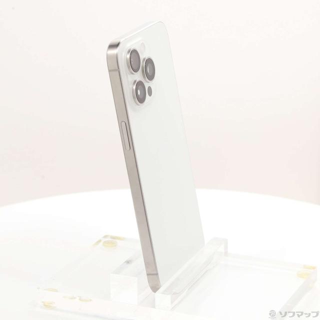 (中古)Apple iPhone15 Pro Max 256GB ホワイトチタニウム MU6Q3J/A SIMフリー(377-ud)