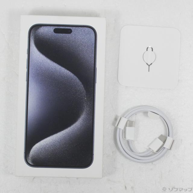 (中古)Apple iPhone15 Pro Max 256GB ブルーチタニウム MU6T3J/A SIMフリー(348-ud)
