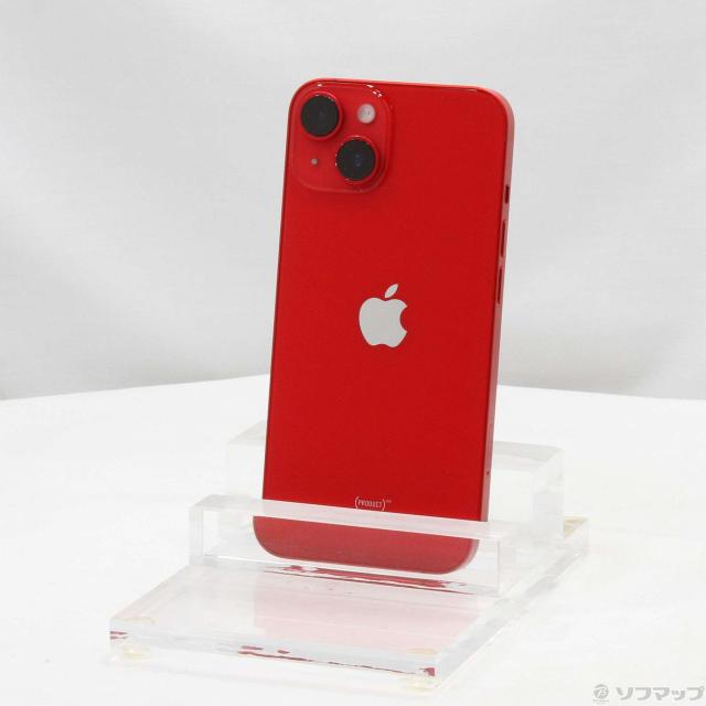 (中古)Apple iPhone14 128GB プロダクトレッド MPV93J/A SIMフリー (ネットワーク利用制限▲)(344-ud)
