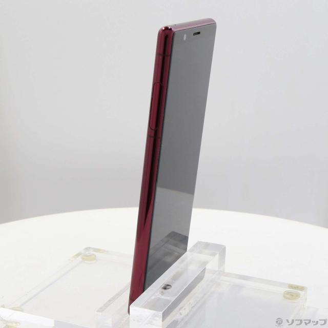 (中古)SONY Xperia 5 64GB レッド SOV41 auロック解除SIMフリー(196-ud)_1
