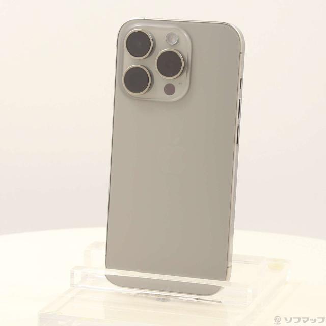 (中古)Apple iPhone15 Pro 256GB ナチュラルチタニウム MTUF3J/A SIMフリー(352-ud)