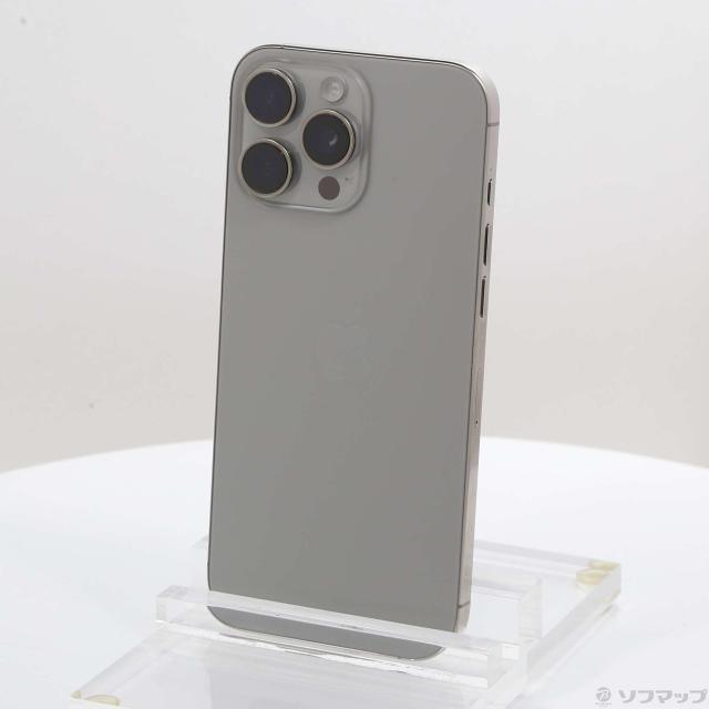 (中古)Apple iPhone16 Pro Max 256GB ナチュラルチタニウム MYWK3J/A SIMフリー(258-ud)