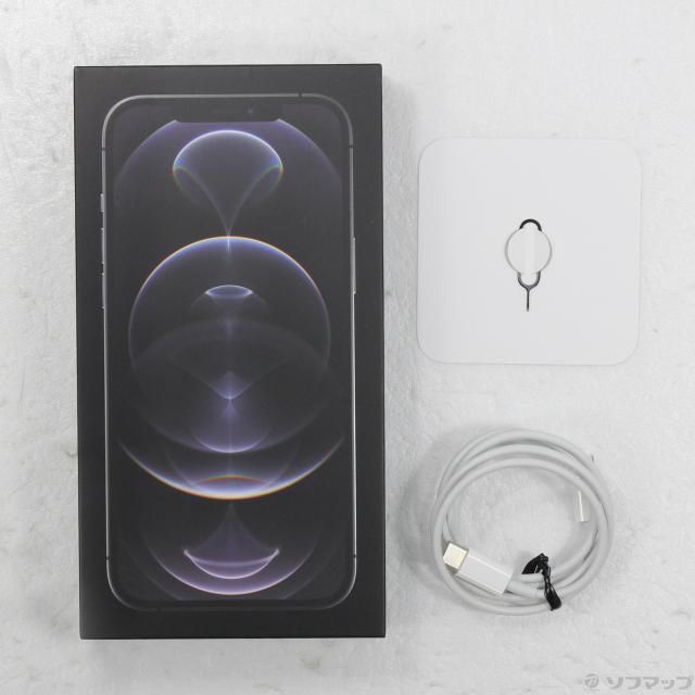 (中古)Apple iPhone12 Pro Max 256GB グラファイト MGCY3J/A SIMフリー(251-ud)