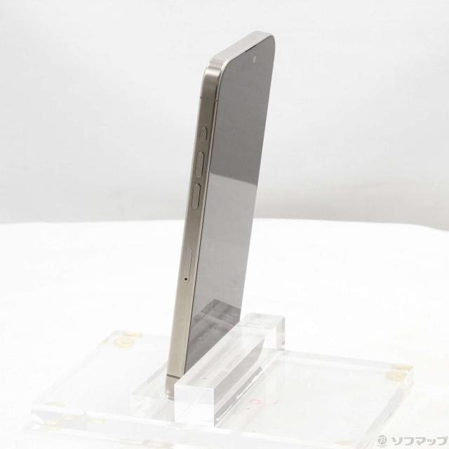(中古)Apple iPhone15 Pro Max 256GB ナチュラルチタニウム MU6R3J/A SIMフリー(348-ud)