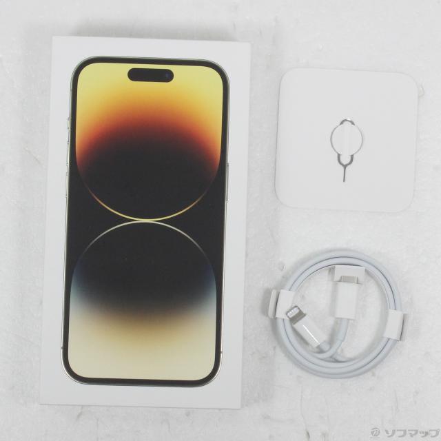 中古)Apple iPhone14 Pro 512GB ゴールド MQ223J/A SIMフリー(344-ud)