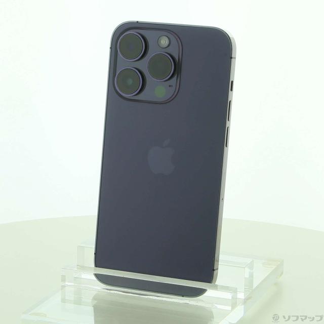 (中古)Apple iPhone14 Pro 256GB ディープパープル MQ1E3J/A SIMフリー(295-ud)