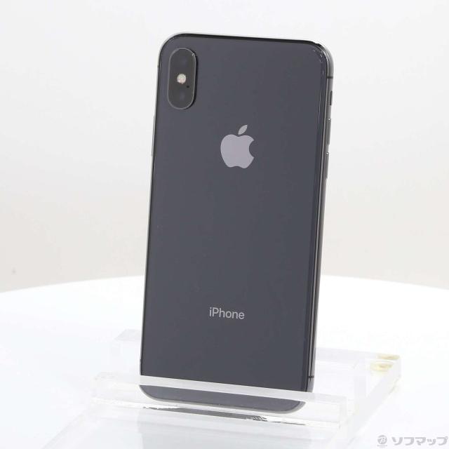 (中古)Apple iPhoneX 64GB スペースグレイ MQAX2J/A SIMフリー(247-ud)