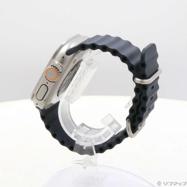 (中古)Apple Apple Watch Ultra GPS + Cellular 49mm チタニウムケース ミッドナイトオーシャンバンド(344-ud)_1