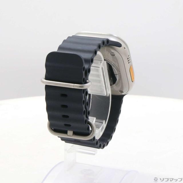 (中古)Apple Apple Watch Ultra GPS + Cellular 49mm チタニウムケース ミッドナイトオーシャンバンド(344-ud)_2