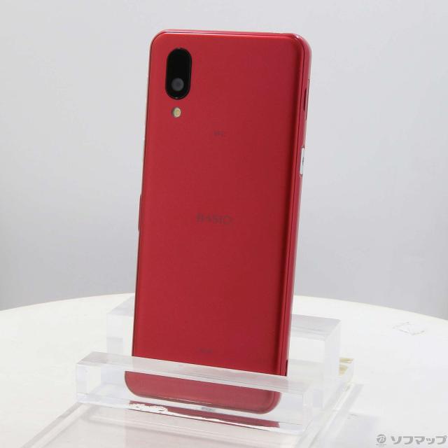 SIMフリー au SHARP BASIO active SHG09 レッド 未使用品 BASIO active