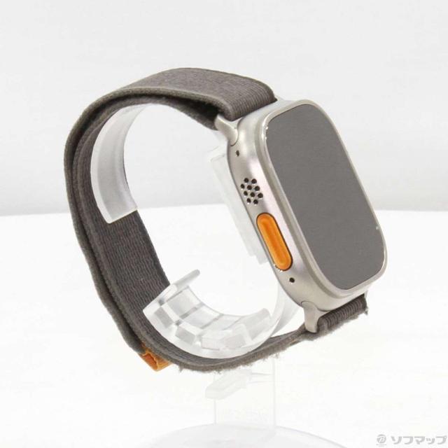 (中古)Apple Apple Watch Ultra GPS + Cellular 49mm チタニウムケース ブラック/グレイトレイルループ(305-ud)_3