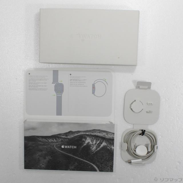 (中古)Apple Apple Watch Ultra GPS + Cellular 49mm チタニウムケース ブラック/グレイトレイルループ(305-ud)_4
