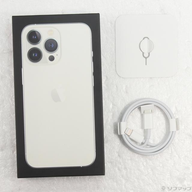 中古)Apple iPhone13 Pro 128GB シルバー MLUF3J/A SIMフリー(196-ud)