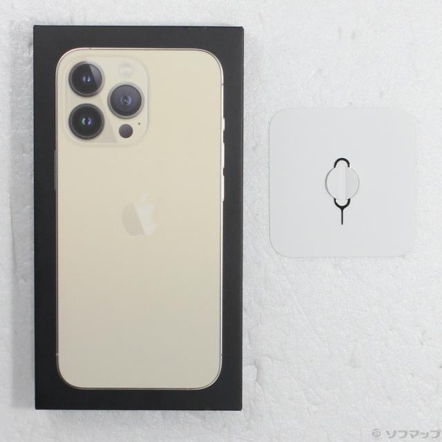 中古)Apple iPhone13 Pro 256GB ゴールド MLUQ3J/A SIMフリー(368-ud