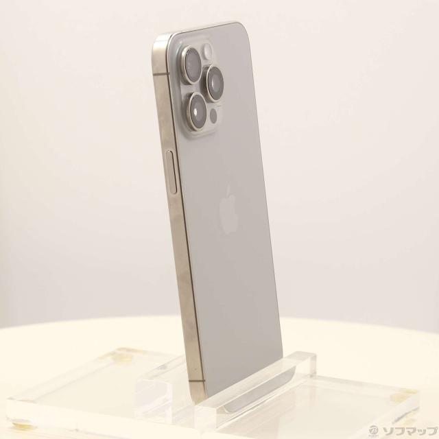 (中古)Apple iPhone15 Pro Max 256GB ナチュラルチタニウム MU6R3J/A SIMフリー(295-ud)