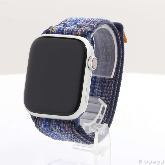 中古)Watch Series 9 GPS + Cellular 45mm シルバーアルミニウムケース 